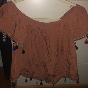 Off the shoulder blouse